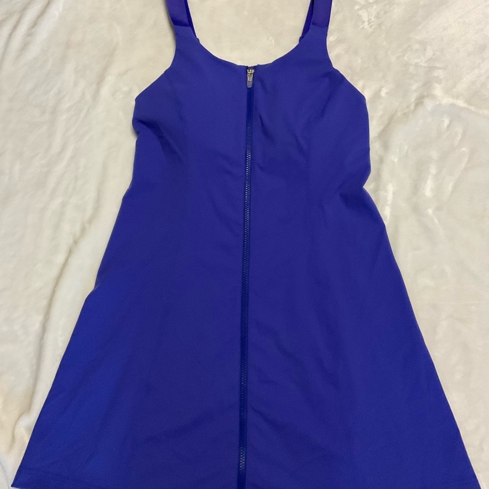 Outdoor Voices Powerhouse Dress in Tanzanite - Picture 2 of 16